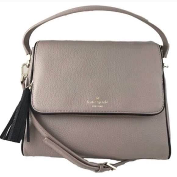 kate spade Handbags - kate spade // grey almondine flap crossbody bag